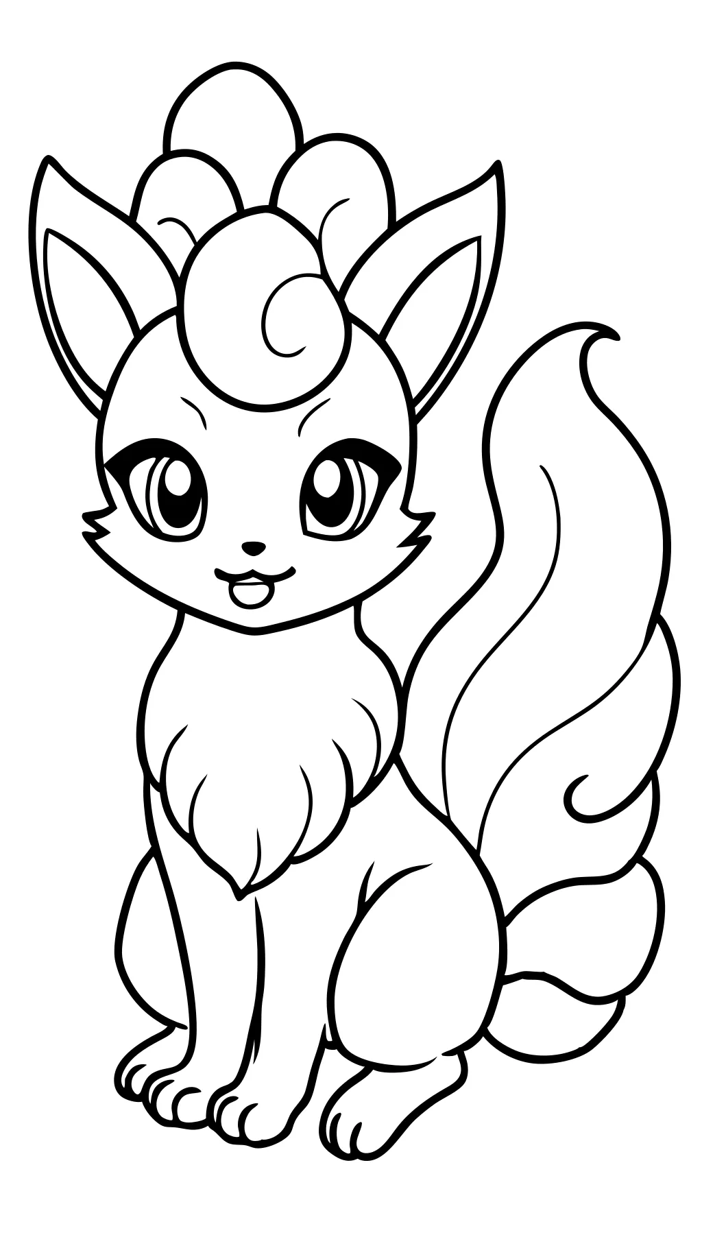 Página para colorear de Vulpix